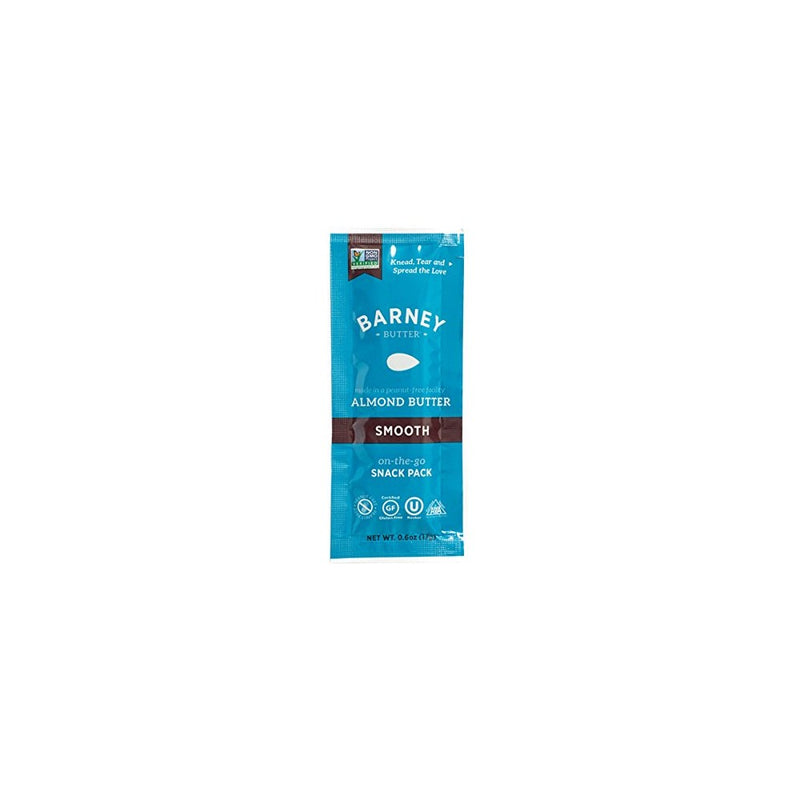 Barney Butter Almond Butter Snack Pack, Smooth, 0.6 Ounce (Pack of 24)