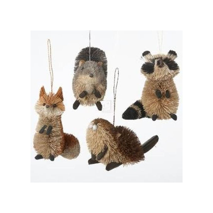 BURI WOODLAND ANIMAL HANGING ORNAMENT - Set of 4