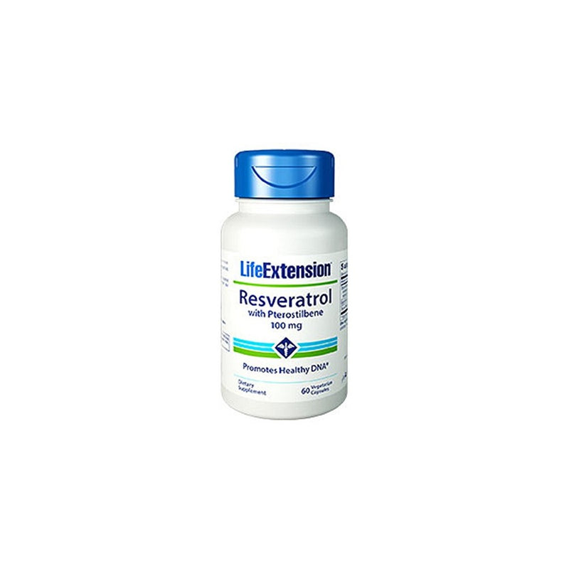 Life Extension Resveratrol with Pterostilbene 100 Mg, 60 Vegetarian Capsules
