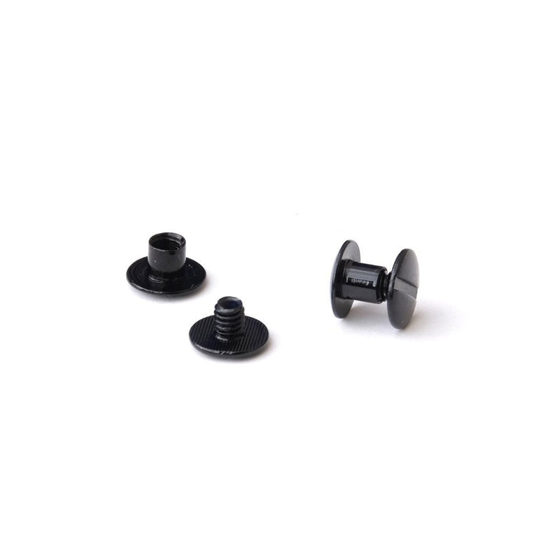 1/4 in. Black Aluminum Chicago Screws/Screw Posts (Qty 100 sets)