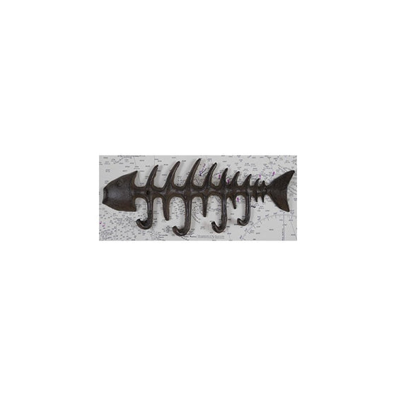 1 X Iron Fish Skeleton Key Rack