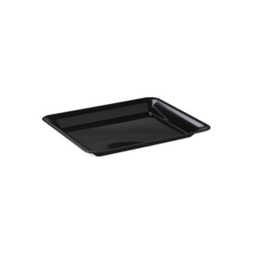 Black Rectangular Plastic Serving Tray, 14" x 10"