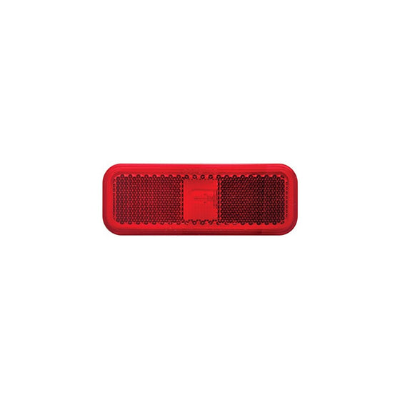 Optronics MC-44RBP Red Rectangular Reflector Marker/Clearance Light