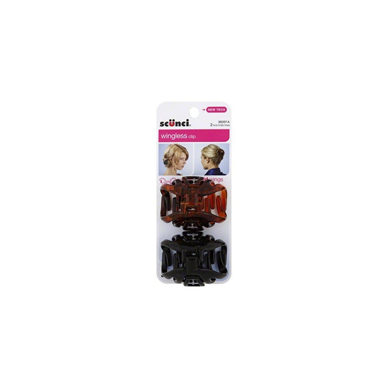 Scunci Wingless Clip Octopus Jaw, Assorted Colors, 0.2 Ounce