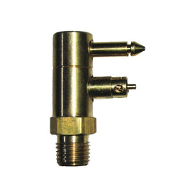 Invincible Marine Fuel Line Connector, Yamaha Male Fitting, 2-Prong