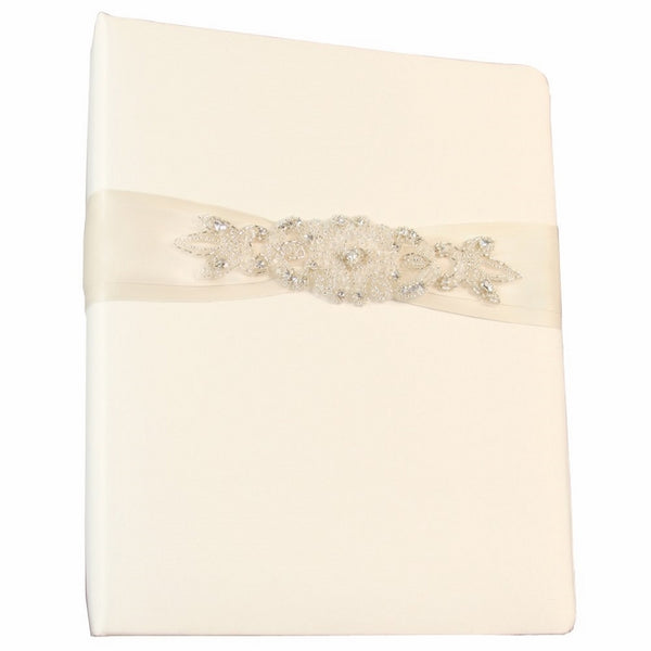 Ivy Lane Design Wedding Accessories Memory Book, Adriana, Ivory