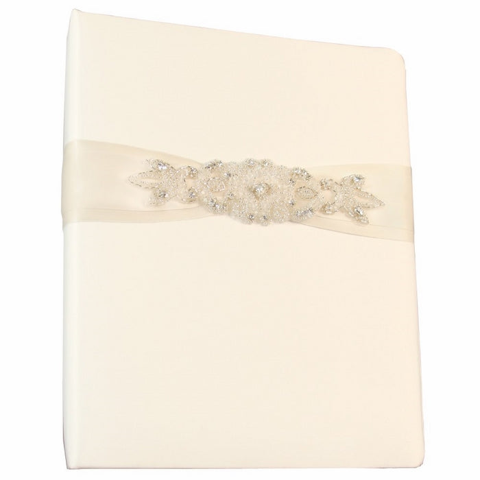 Ivy Lane Design Wedding Accessories Memory Book, Adriana, Ivory