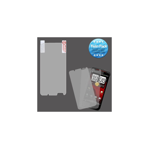 MYBAT HTCADR6410LCDSCPRTW LCD Screen Protector for HTC Incredible 4G LTE ADR6410 - Retail Packaging - Twin Pack