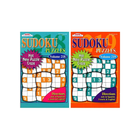 KAPPA Sudoku Puzzles Book (2 Volumes/Books) Digest Size