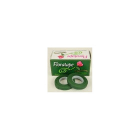 Floral Tape. 1/2'' X 30 Yards Color Green, 12 Rolls