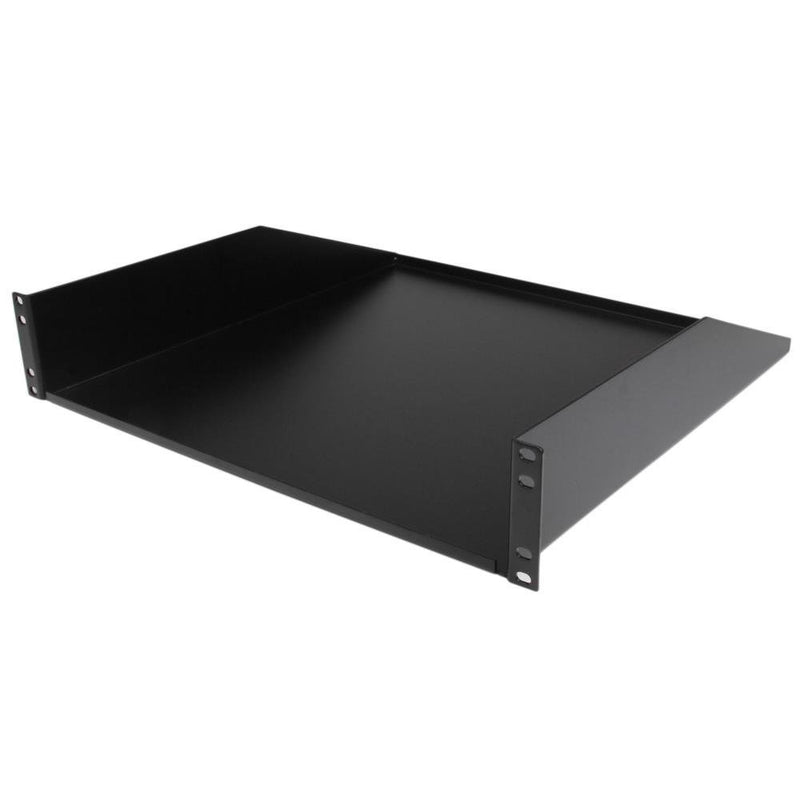 StarTech.com 2U Rack Mount Cantilever Shelf - Heavy Duty Fixed Server Rack Cabinet Shelf - 125lbs/56kg Capacity 18in Deep