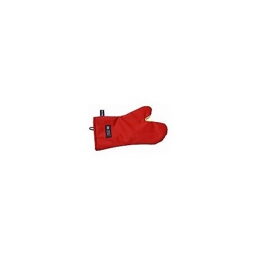 San Jamar CTC15 Cool Touch Conventional Oven Mitt Heat Protection up to 500° F, 15" Length, Red