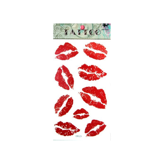 GGSELL KING HORSE New design red lip temporary tattoo stickers