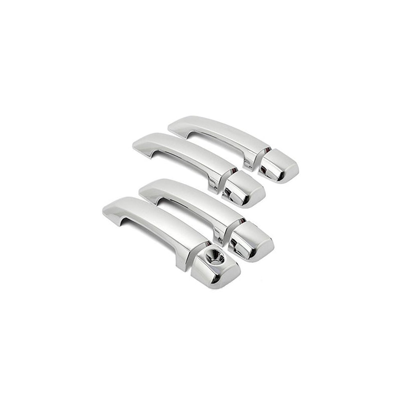 MaxMate Fits 07-13 Toyota Tundra Crew Max/08-13 Sequoia Chrome 4 Doors Handle Cover W/O Passenger Side Keyhole