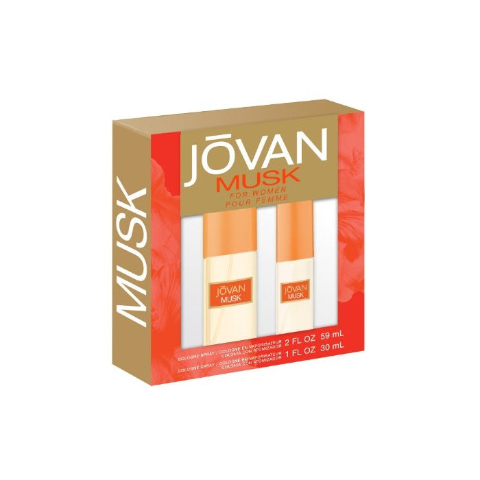 Jovan 2 Piece Fragrance Set Musk Spray for Women