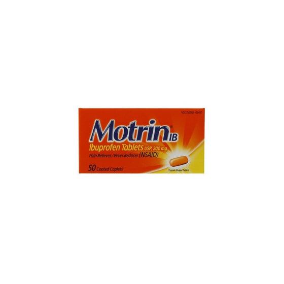 Motrin Ib 50 Coated Table Size 50ct Motrin Ib 50 Coated Tablets 50ct