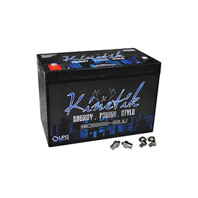 Brand New Kinetik HC2000-BLU 2000 Watt 12 Volt High Current Car Audio Battery Power Cell With Advanced AGM Technology