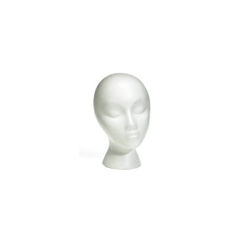 Styrofoam Wig Head (Female) 2-Pack