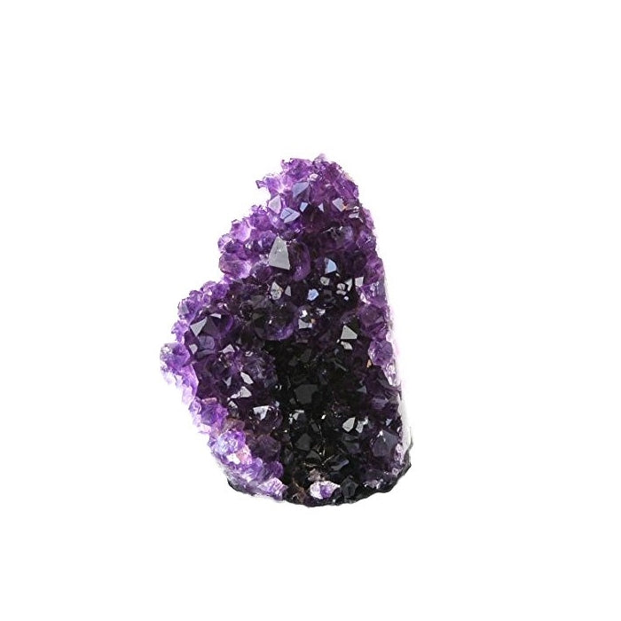 JIC Gem Natural Class 1 Polished Deep Purple Uruguay Amethyst Crystal Cluster Home Decor: 1-2 Lb