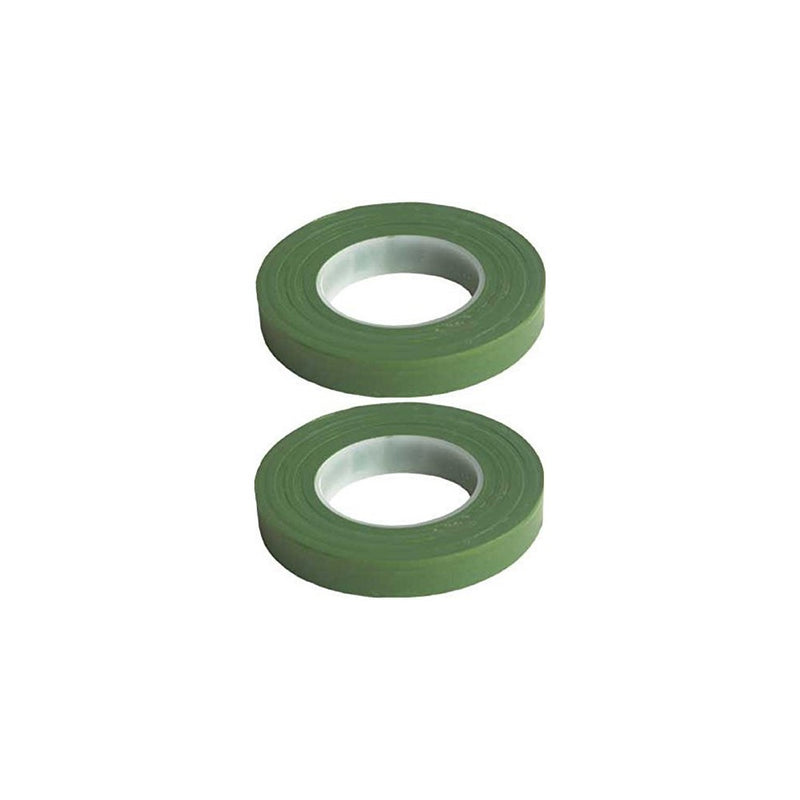 2 Pack Green Floral Tape Stem Wrap 1/2" X 30 Yards 180 Feet Total Flower Tapes Made in USA