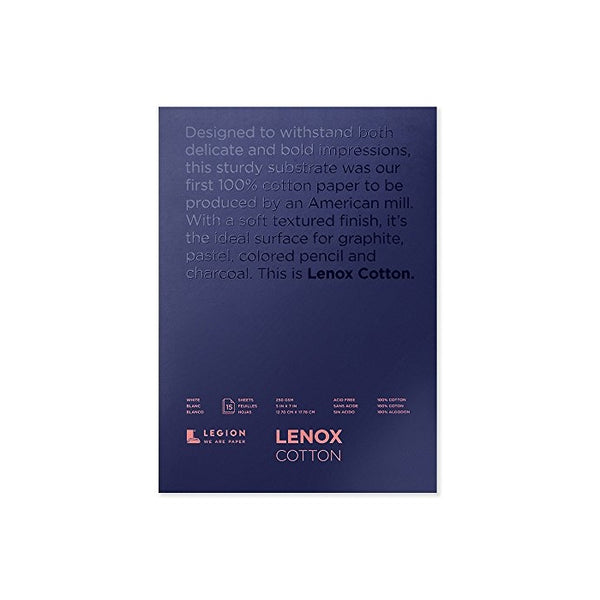 Lenox 100 White Pad 5X7 Inches 15 Sheets