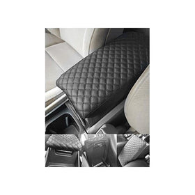 Honda Civic Leather Car Auto Center Armrest Console Lid Box Cover Protector Black