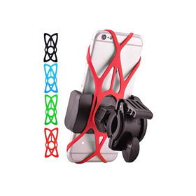 JoshNAh Bike Phone Mount , Universal Cell Phone Holder for Bicycle Handlebars , fits Iphone X , 8 , 7 , 7s , 6 , 6s plus , Galaxy s7 edge , 8 , s9 , s6 for Motorcycle & Bike Accessories