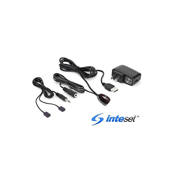 Inteset USB IR Repeater- Extender- Receiver with 2-Head Emitter and Power Supply for Cable Boxes, STB's & A/V Devices