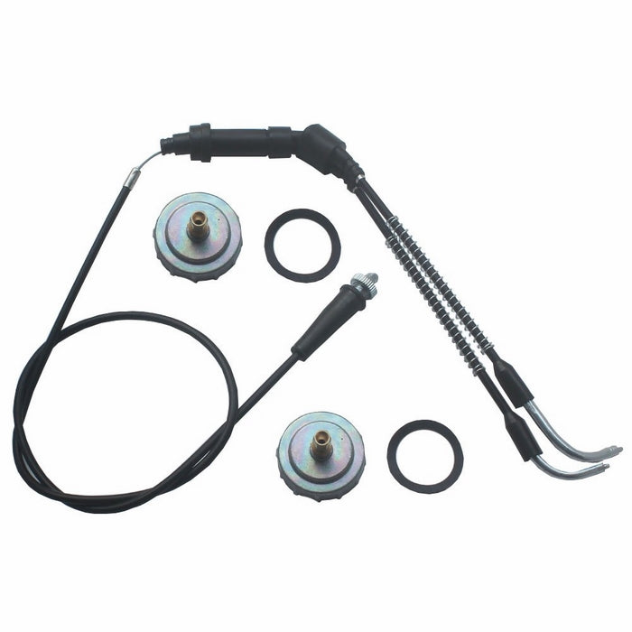 KIPA Throttle Cable kit For YAMAHA YFZ350 Banshee 350 YFZ 350 ATV 1987-2006 with carbureotor Mounting Top Cap screw