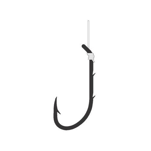 Eagle Claw 139GEH-8 Snelled Hooks, 6-Pack, Sz8, Red Classic Baitholder