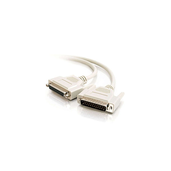 C2G 02653 DB25 M/F Serial RS232 Extension Cable, Beige (1 Feet, 0.30 Meters)