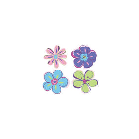 Wallies Wallpaper Cutout, Doodle Flowers