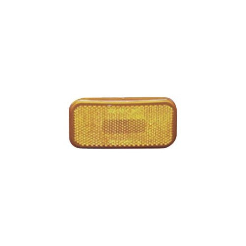 Fasteners Unlimited 003-59 12 V Amber Rectangular Clearance Light with Rounded Corners