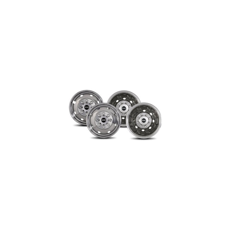 Pacific Dualies 34-1608A Polished 16 Inch 8 Lug Stainless Steel Wheel Simulator Kit for 1992-2007 Ford E350/E450 Van