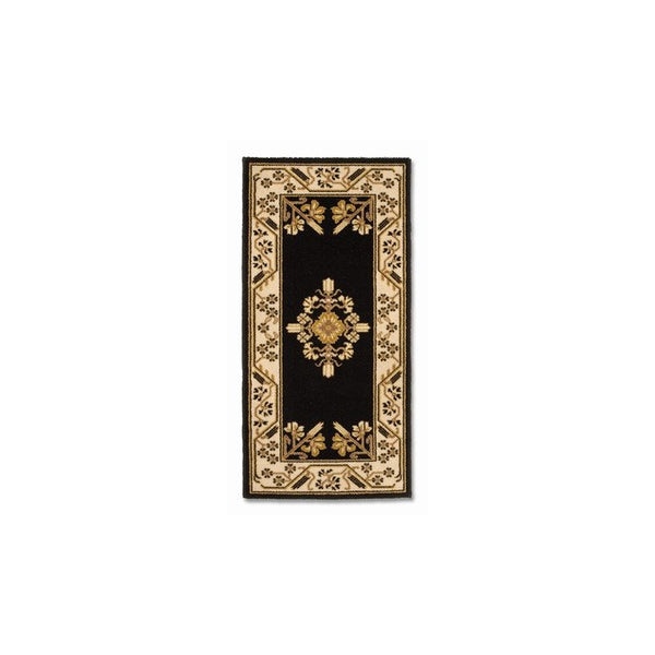 Minuteman International Noir Jardin Rectangular Wool Hearth Rug