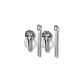 Sparco 01606S Silver Hood Pin - Set of 2