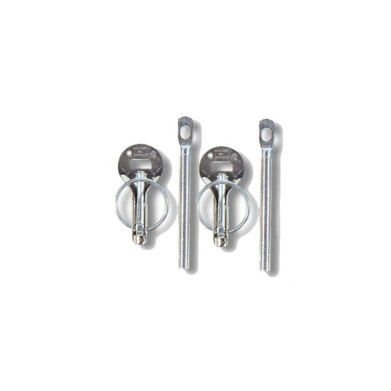 Sparco 01606S Silver Hood Pin - Set of 2
