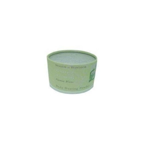 Woods of Windsor White Jasmine Body Dusting Powder with Puff for Women, 3.5 Ounce