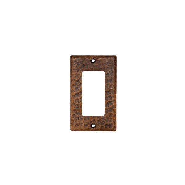 Premier Copper Products SR1 Copper Single Ground Fault/Rocker GFI Switch Plate Cover, Oil Rubbed Bronze