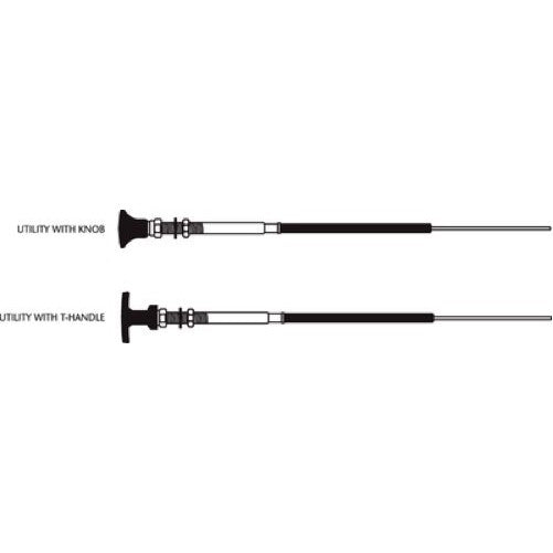 33 LU CABLE with Knob, T Handle 10'