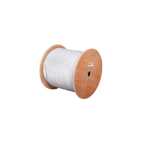 RG59 Siamese PVC CCTV Coaxial Cable 500ft White