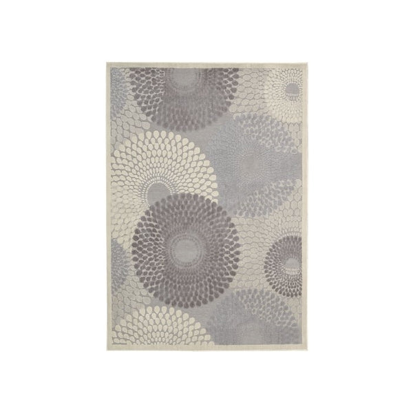 Graphic Illusions GIL04 Area Rug, 3.6-Feet by 5.6-Feet, Grey