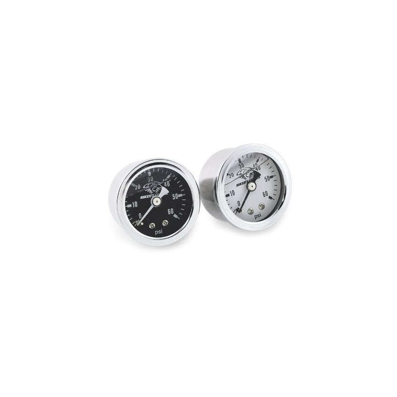 Biker's Choice LIQUID OIL PRESSURE GUAGE WHT BC00060