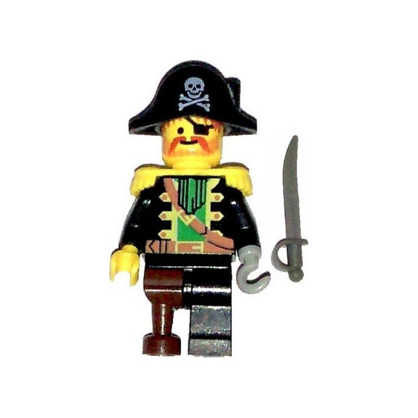 LEGO Pirates Minifig Captain Red Beard with Pirate Hat