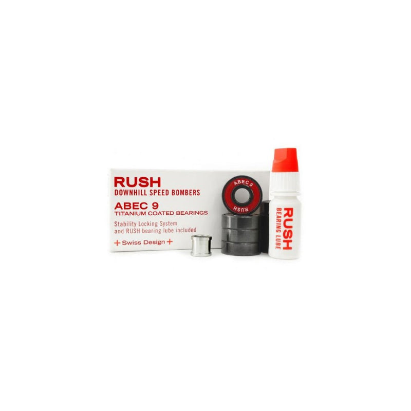 Rush Downhill Speed Bombers Abec 9 Bearings - Single Set