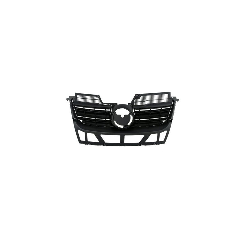 CarPartsDepot, Front Black Plastic Grill Grille w/o Chrome Molding Assembly Paintable, 400-451023VW1200139 1K5853653C9B9