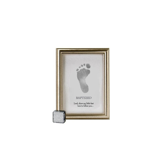 The Grandparent Gift Frame Wall Decor, Baptized Footprint