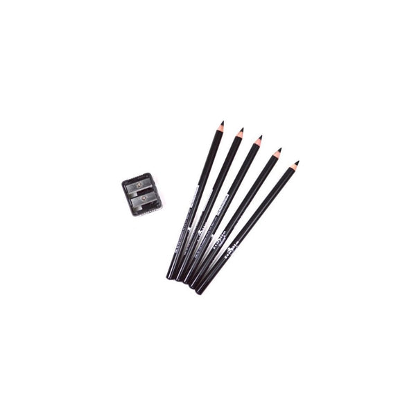 5 BLACK ITALIA EYE LIP LINER PENCIL 1001 SET FREE SHARPENER