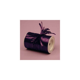 Plum Metallic Raffia Ribbon, 1/4" X 100 Yards