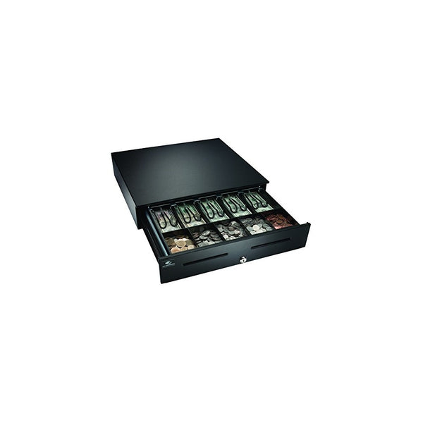 APG JB320-BL1816-C Heavy-Duty Painted-Front Cash Drawer with MultiPRO 320 Interface, 24V, 18" x 4.2" x 16.7", Black